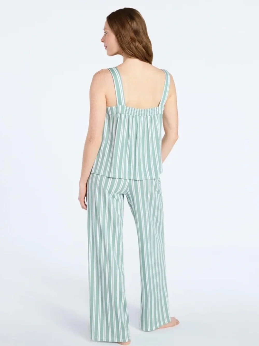 NWT! Joyspun Women's Wide Strap Cotton Tank Top & Pants Pajama Set, 2 Pc, Sz 2X - Picture 3 of 12